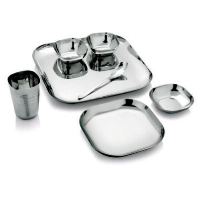 SS Square Dinner Set